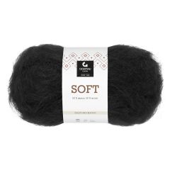 Soft 50gr garnnøste 720-Svart