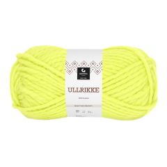 Ullrikke 100gr garnnøste neon gul