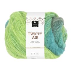 Twisty Air 150gr garnnøste Neongul-Petrol