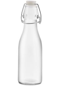 Flaske med korklås 0,25L transparent