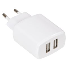 USB charger 3,4A, 2 uttak standard