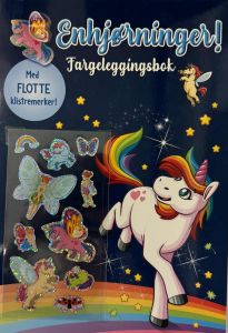 ENHJØRNINGER! FARGELEGGINGSBOK Original