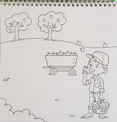 Se så fint jeg kan tegne! DYR PÅ BONDEGÅRD Original