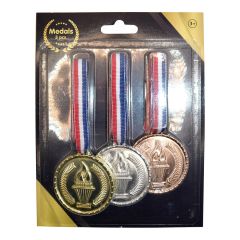 Medalje sett gull, sølv, bronse Original
