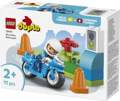 Blå politimotorsykkel Blå politimotorsykkel