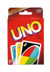 Uno spilles med spisiallagde kort. original
