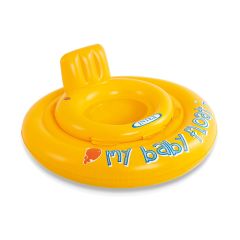 Intex baby badering med sete dia 70cm 6-12mnd 4 luftkamre gul