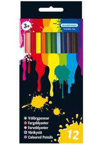 Tynne fargeblyanter 12pk 12 farger