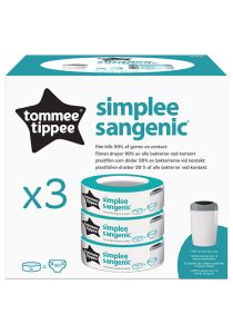 Tommee Tippee Sangenic Simplee refill kassett 3pk standard