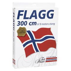 Flagg 300x218cm rød/hvit/blå
