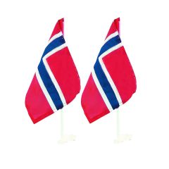 Bilflagg 2pk Rød