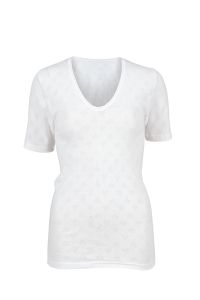 Iris trøye med kort erm offwhite
