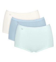 Basic Maxi 3Pk Hvit-lyseblå-turkis