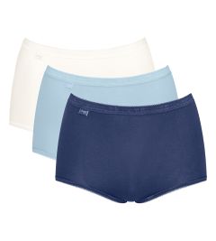 Basic Maxi 3Pk Blå-lyseblå-hvit