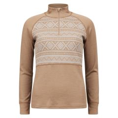 Safa Polo, m/glidelås, jaquard Beige