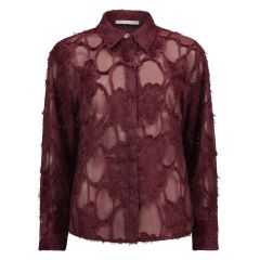 Alba bluse Burgunder