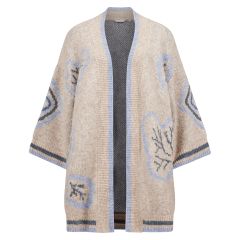 Lolly lang cardigan Beige-sort