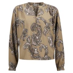 Bluse Parisa Oliven - Sort