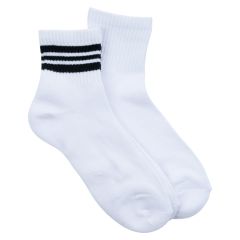 Tennissokk 2 pk dame Hvit