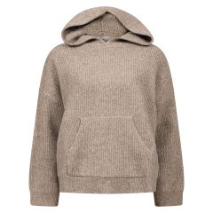 Sofia hettegenser Mørk beige