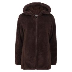 Teddyjakke lang Brun