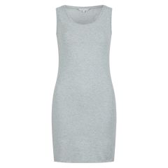Singlet ekstra lang Gråmelert