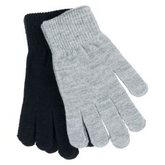 Hansker 2pk Idun Grå-sort