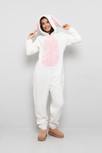 Jumpsuit hare med lange ører dame 