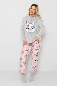 Fleece pyjamas Trampe Grå-rosa