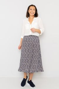 Skjørt Alida Marine-beige