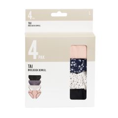 Truse Tai 4pk mix Flerfarget