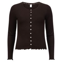 Loved cardigan rib Brun