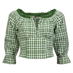 Oktoberfest bluse Theresa Grønn