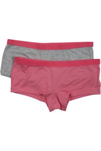 Ann modalboxer 2pk grå og korall