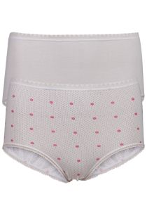 Ann maxitruser 2pk offwhite og rosa