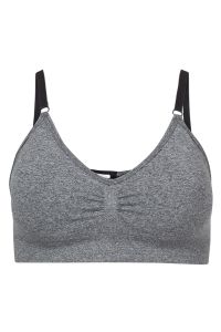 Basic Emily sømløs bh gråmelert