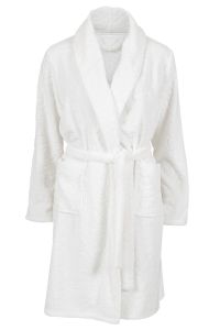 Nightwear Io morgenkåpe i fleece offwhite