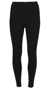Basic leggings med børstet innside sort