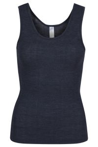 Eva singlet i merinoull/silke marine