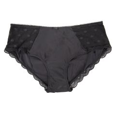Sassa Dotted Mesh Hipster sort
