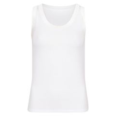 Lifetime Singlet med satengbånd hvit.