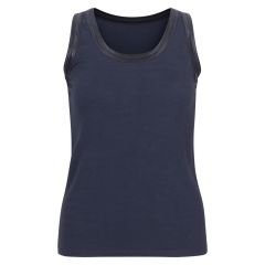 Lifetime Singlet med satengbånd marine.