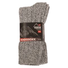 Svalbard Raggsokk 2 pk dame Gråmelert