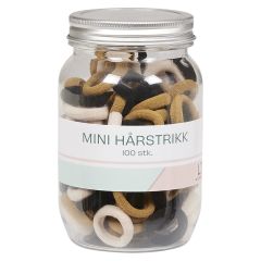 Mini hårstrikk i krukke 