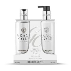 GC White Nectarine & Pear Hand Care Duo Set -2x 300ml 