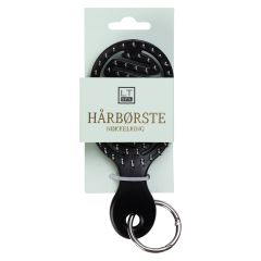 Hårbørste nøkkelring 