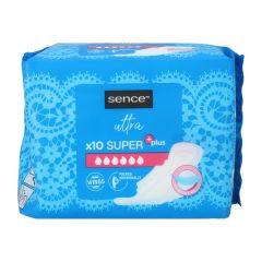 Sence bind Ultra Super Natt med vinger 10pk super plus