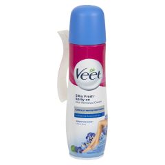 Veet Hårfjerner Spray On normal skin.