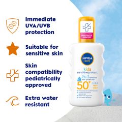 Nivea Sun Sensitive Kids Spray SPF50 200ml spf 50