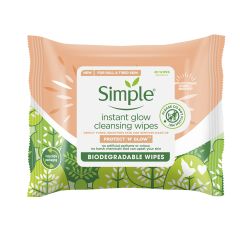 Simple instant glow bio wipes 20stk x+ original